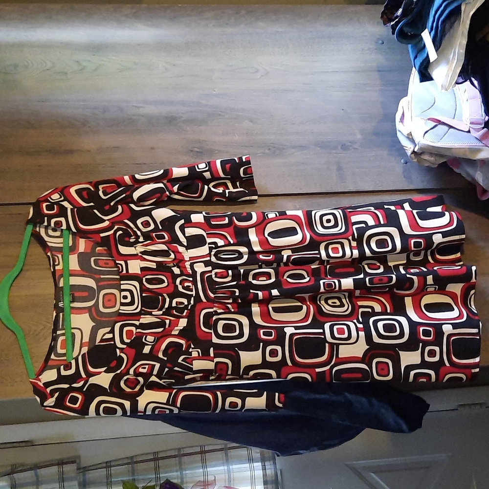 Geometric patterned dress